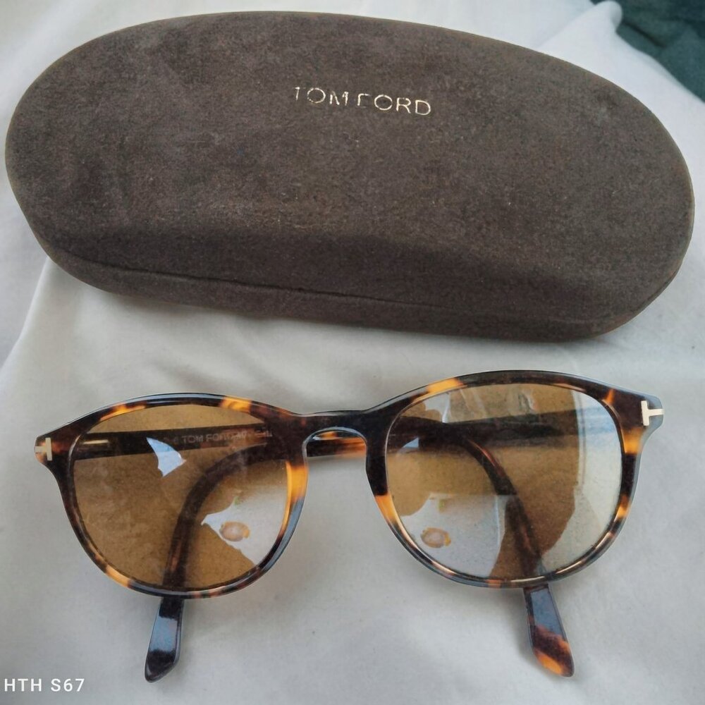 Tom Ford Eyeglasses TF5427 055 Tortoise Keyhole Frame Italy 52[]20 145